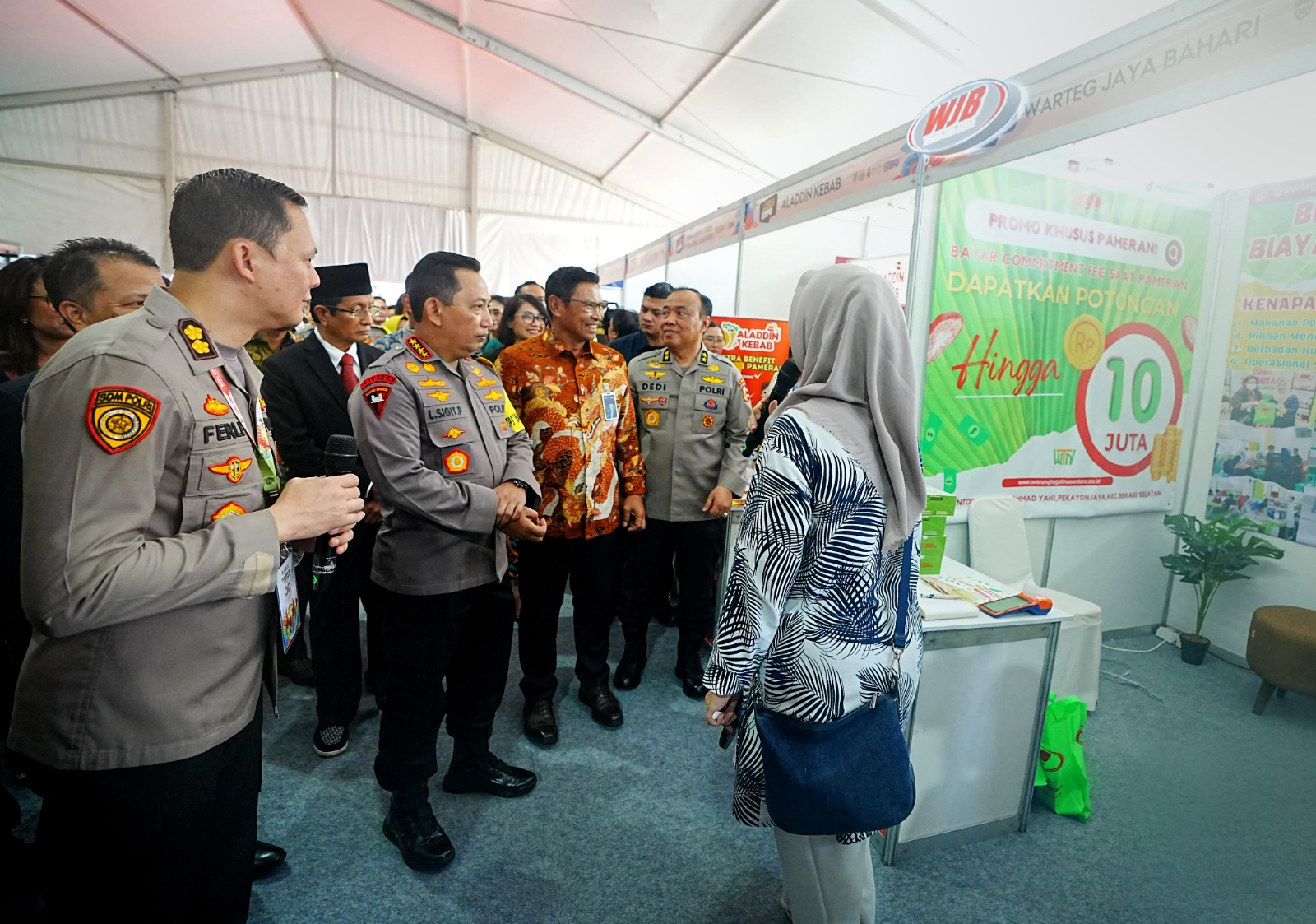 BRI berkolaborasi dengan Kepolisian RI menyelenggarakan kegiatan pembekalan kewirausahaan kepada anggota dan PNS Kepolisian RI bertajuk Presisi Preneur Expo, 7 November 2023 di Jakarta.