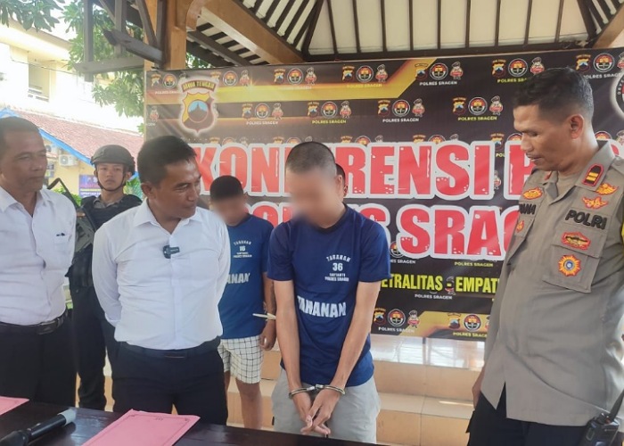 Pemuda asal Teras Boyolali, L, 19, yang melakukan persetubuhan pada gadis di bawah umur, diamankaj polisi.
