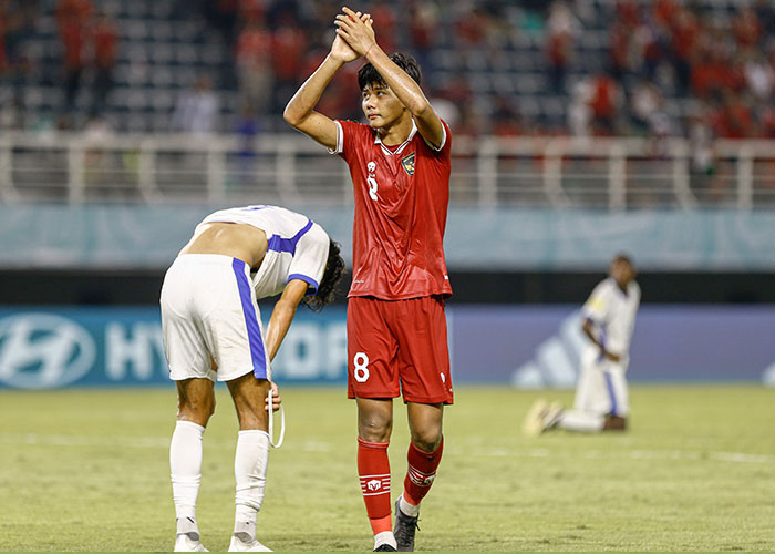 Indonesia mampu tahan imbang Panama lewat gol Arkhan Kaka dalam laga lanjutan Grup A Piala Dunia-17 di Stadion Gelora Bung Tomo, Senin (13/11).