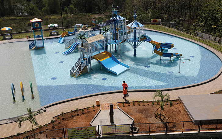 MENARIK: Wahana di Solo Summerland Tirtamas Water Park  yang akan jadi lokasi favorit anak-anak untuk bermain air.