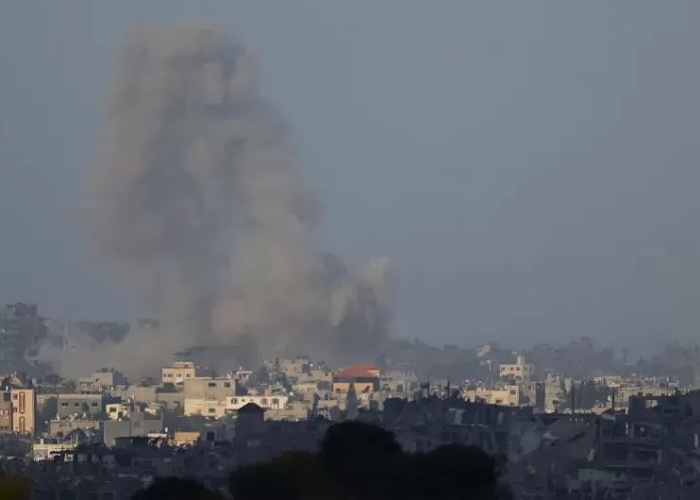 Ilustrasi Israel mengepung Rumah Sakit Indonesia di Gaza Utara pada Senin (20/11).