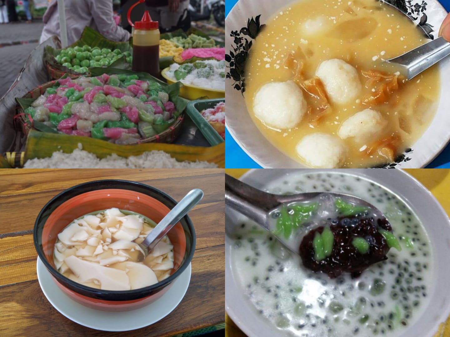Sejumlah kuliner yang dijual di Pasar Gede, Solo.