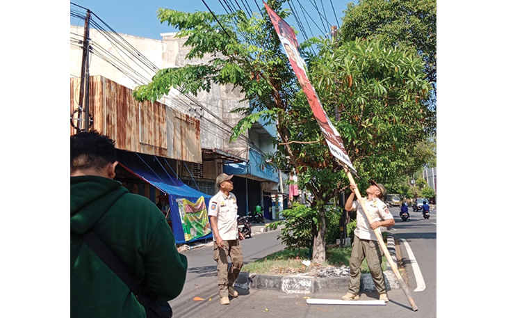 Mulai Selasa (28/11) bakal dimulai masa kampanye, peserta pemilu dilarang memasang alat peraga kampanye di 28 jalan di Kota Solo yang sudah ditetapkan menjadi white area.