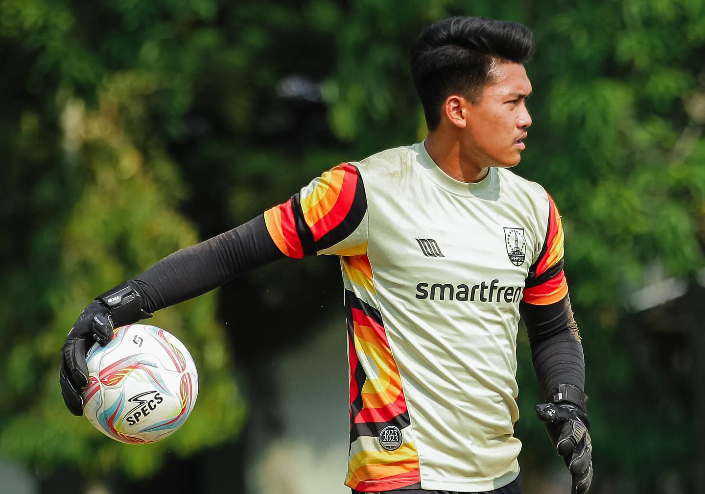I Gede Aditya Juli Antara saat berlatih dengan tim Persis Solo U-20. (DOK PERSIS SOLO)