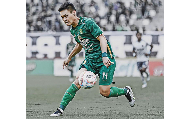 Sho Yamamoto saat masih bermain untuk Persebaya.