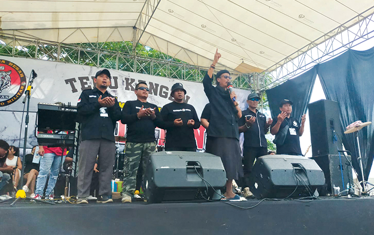SS Militan Soloraya saat menggelar temu kangen yang dilaksanakan di Lapangan Desa Jembungan, Banyudono, Boyolali.