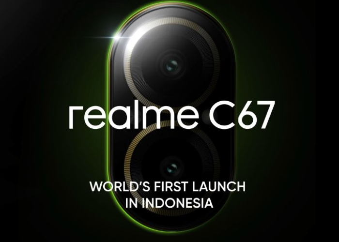 Poster persiapan debut realme C67.