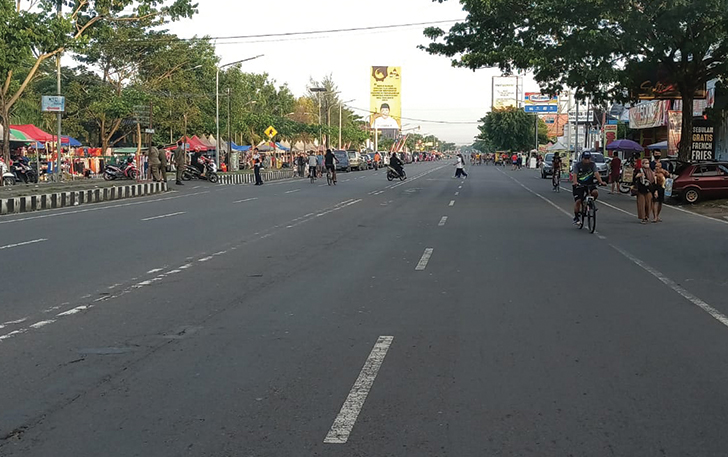 Ilustrasi CFD di Jalan Lawu, Karanganyar
