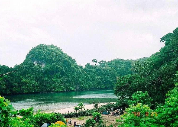 Pulau Sempu di Dusun Sendang Biru, Desa Tambakrejo, Kecamatan Sumbermanjing Wetan, Kabupaten Malang.