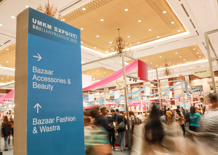 UMKM EXPO(RT) BRILIANPRENEUR 2023 yang digelar BRI banyak membantu UMKM untuk terus berdaya dan berkembang.