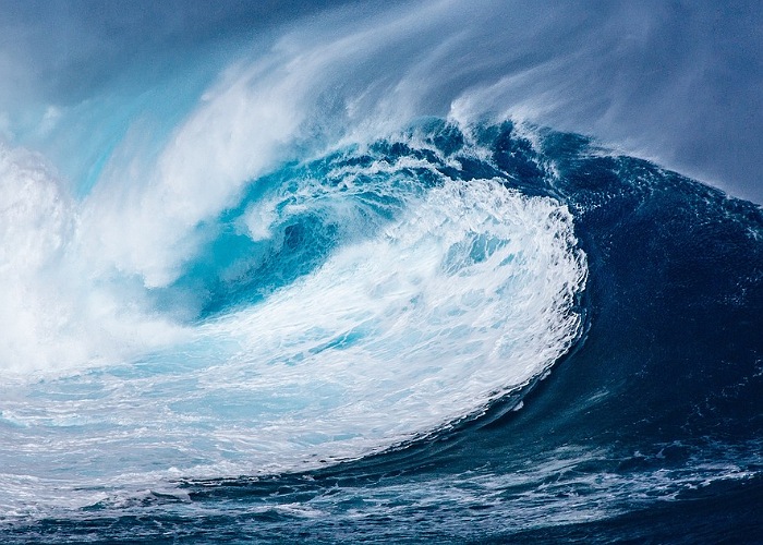 Ilustrasi tsunami.