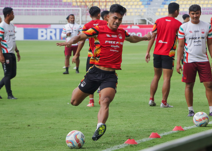 Striker Persis Solo Ramadhan Sananta saat terjun di Liga 1 musim ini.
