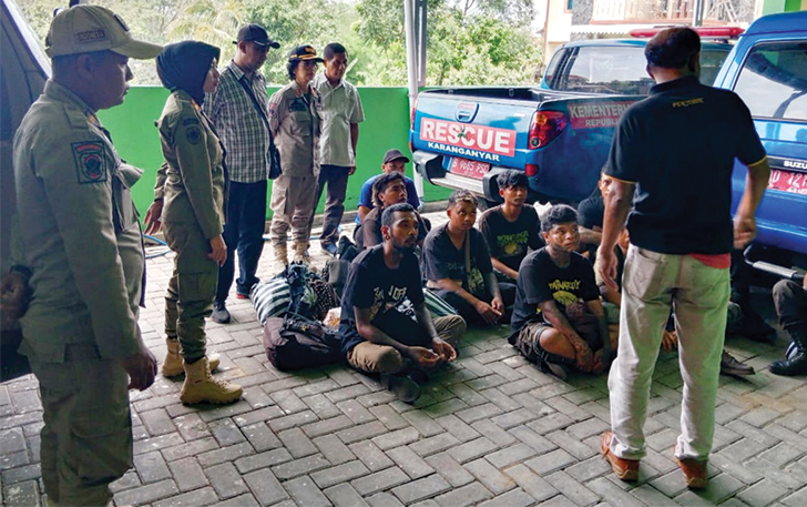 EFEK JERA: Pengemis diamankan dari simpang lima Bejen.