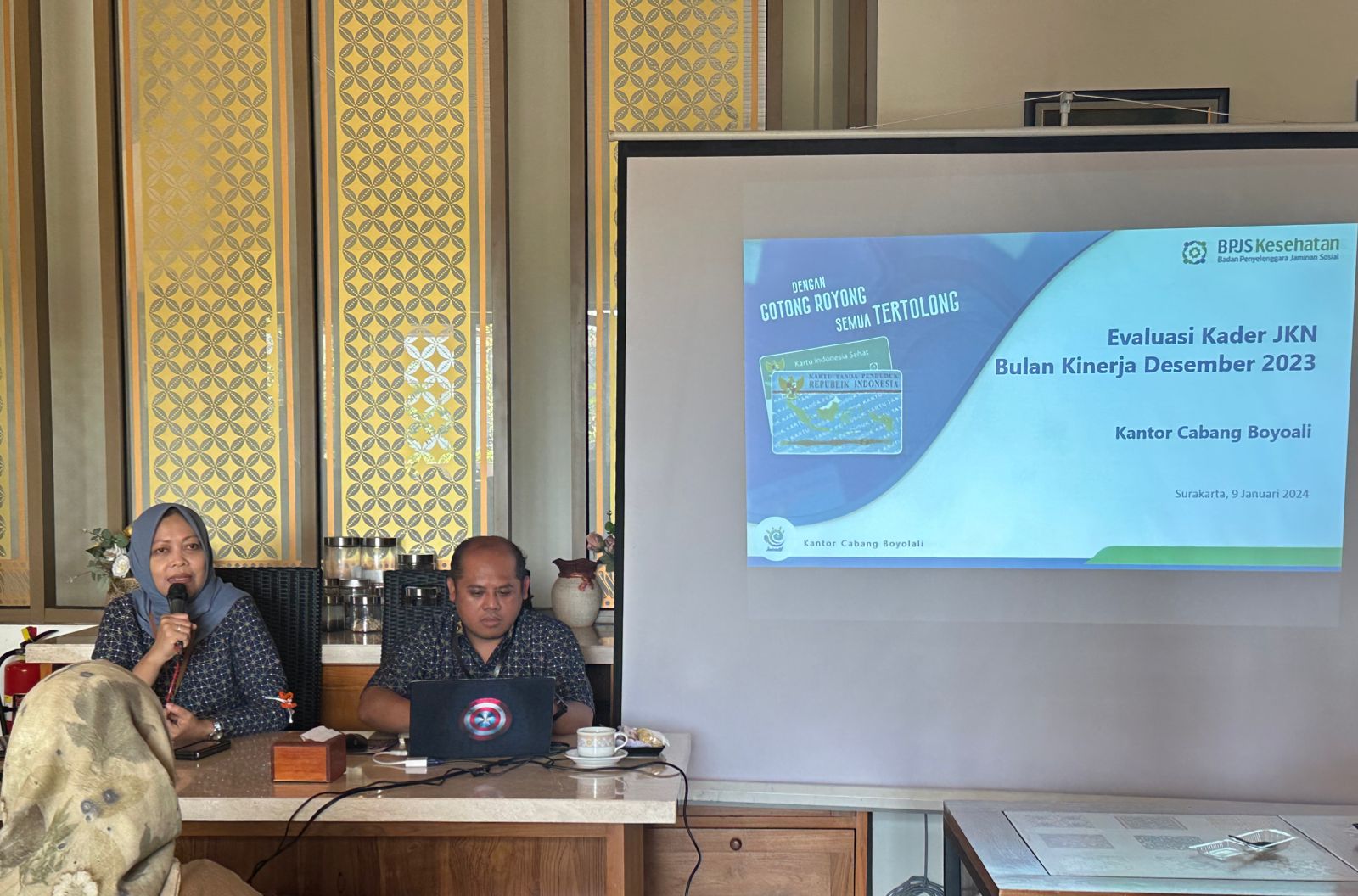 BPJS Kesehatan Cabang Boyolali gelar monitoring dan evaluasi bagi kader JKN yang bertempat di Kota Solo