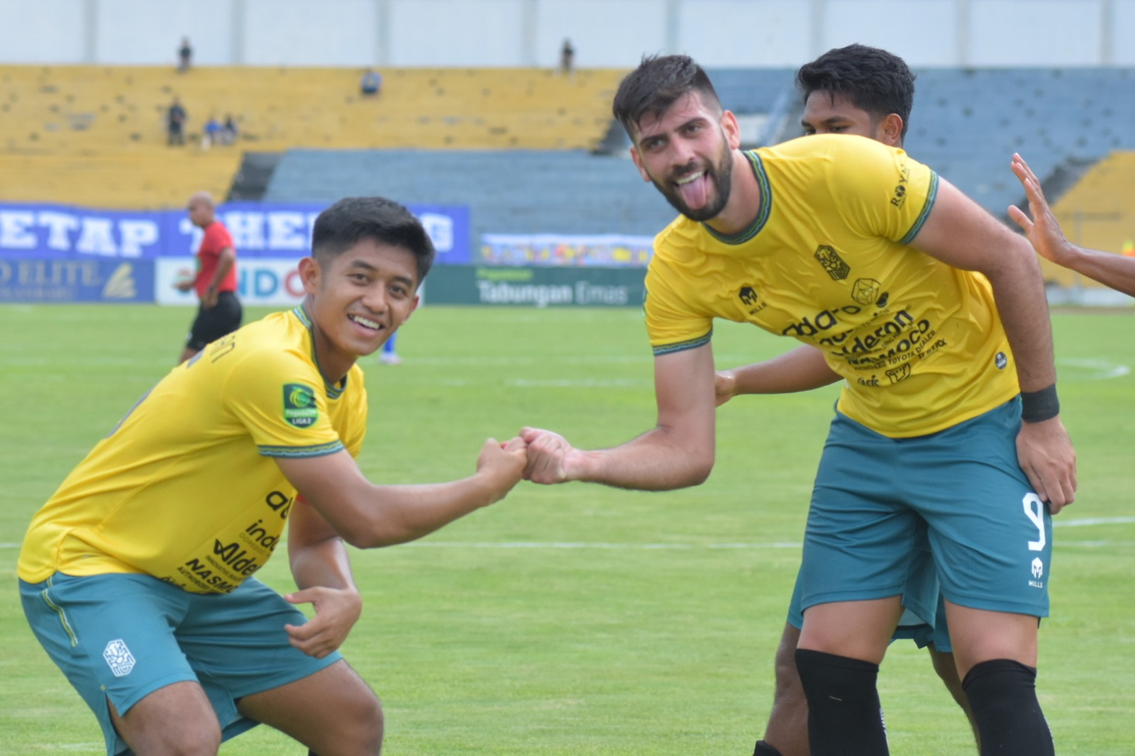 Nusantara United sukses mengalahkan PSPS Riau di Stadion Kaharuddin Nasution, Kamis (11/1). (NUFC OFFICIAL)