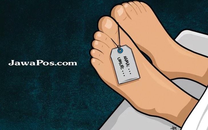 Ilustrasi mayat.