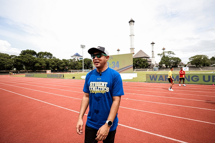 Suryo Agung Wibowo di sela Energen Champion SAC Indonesia National Championship di Stadion Sriwedari, Kamis (18/1).