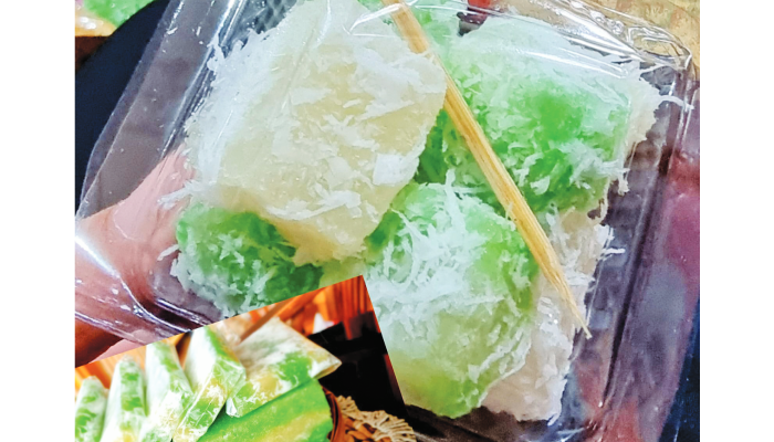 Kue lapis singkong Tawangmangu dengan bahan baku singkong dari Gunung Lawu.