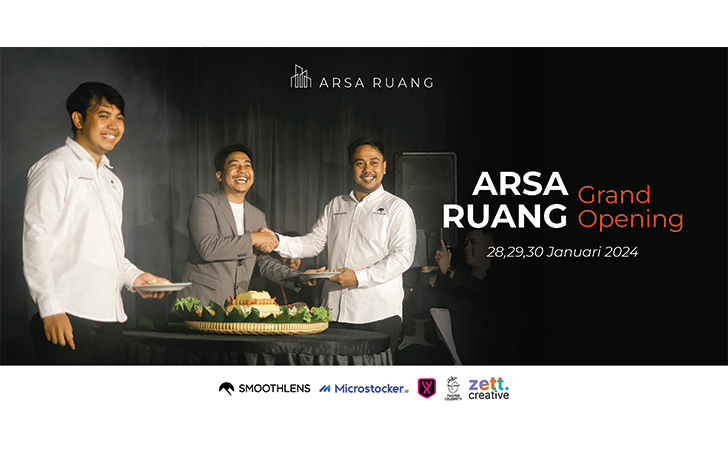 Suasana grand opening Arsa Ruang, studio terbesar di Klaten pada 28-30 Januari 2024 kemarin.