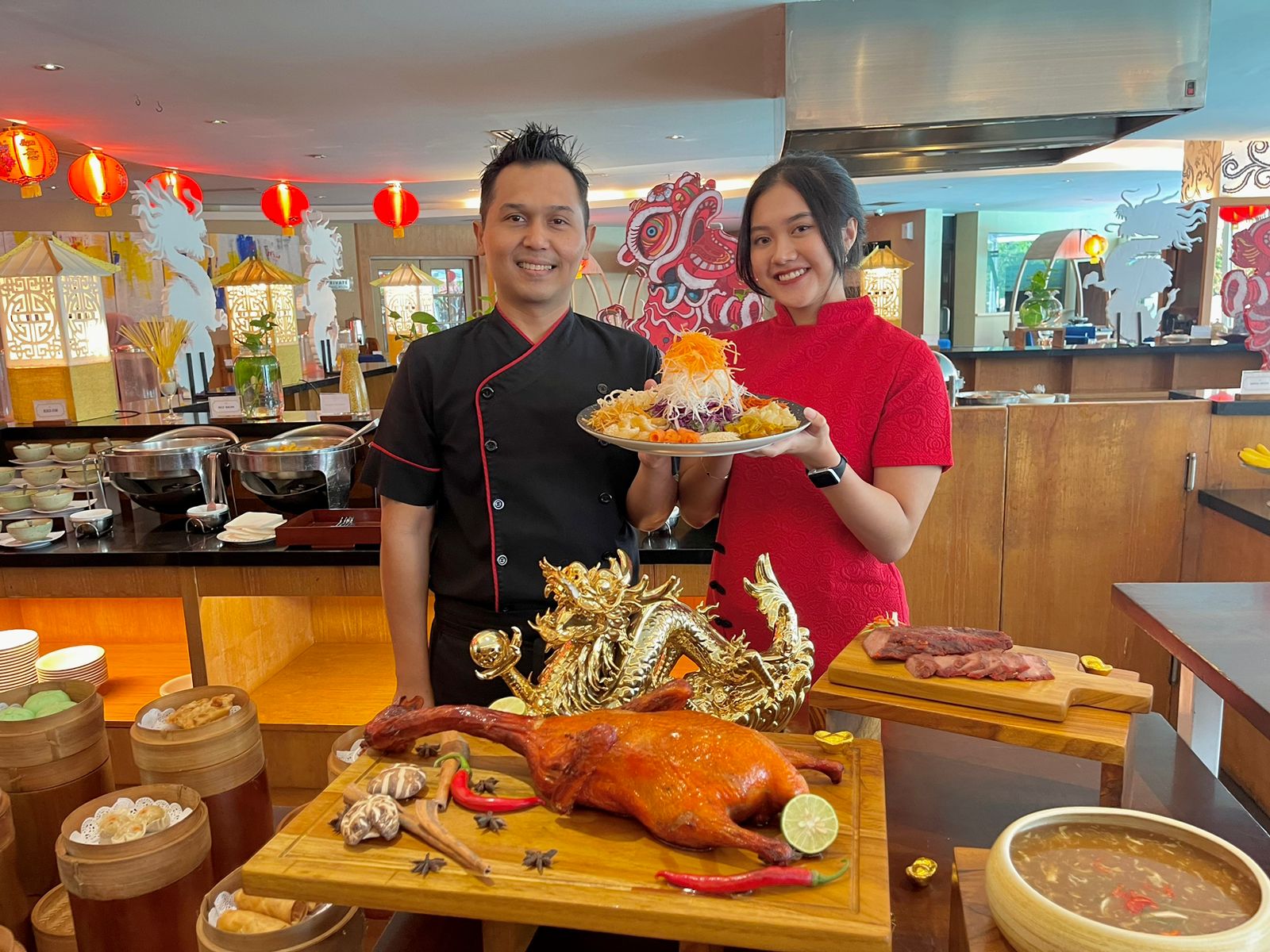 Aneka menu khas Shanghai di The Sunan Hotel Solo yang dimasak dengan proses tertentu sehingga menghasilkan cita rasa lezat.