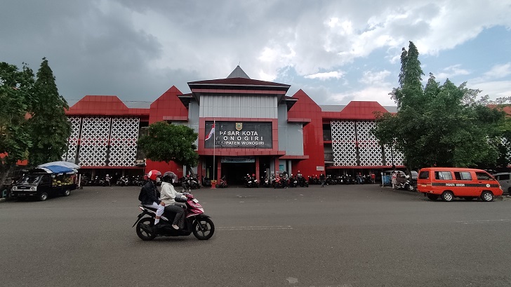 Pasar Kota Wonogiri yang dijadwalkan dikunjungi Presiden Jokowi, Kamis (31/1/2024).