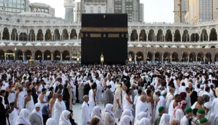 Ilustrasi jamaah umrah.