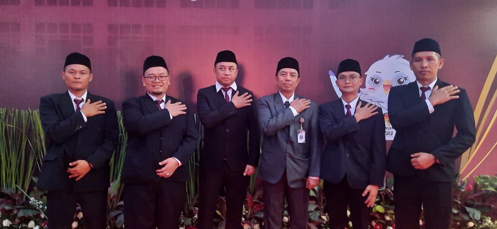 Formasi lengkap komisioner KPU Kabupaten Sragen.