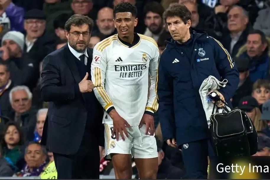 Pemain Real Madrid Jude Bellingham mengalami cedera saat bertanding melawan Girona.