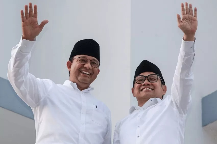 Pasangan capres-cawapres nomor urut 1, Anies Baswedan-Muhaimin Iskandar. Tim pemenangan 01 menyiapkan sejumlah cara dalam penghitungan perolehan suara dalam pemilu 2024 besok.