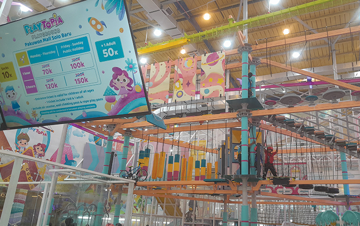 DISERBU: Areal Playtopia resmi dibuka di Pakuwon Mall, kemarin.