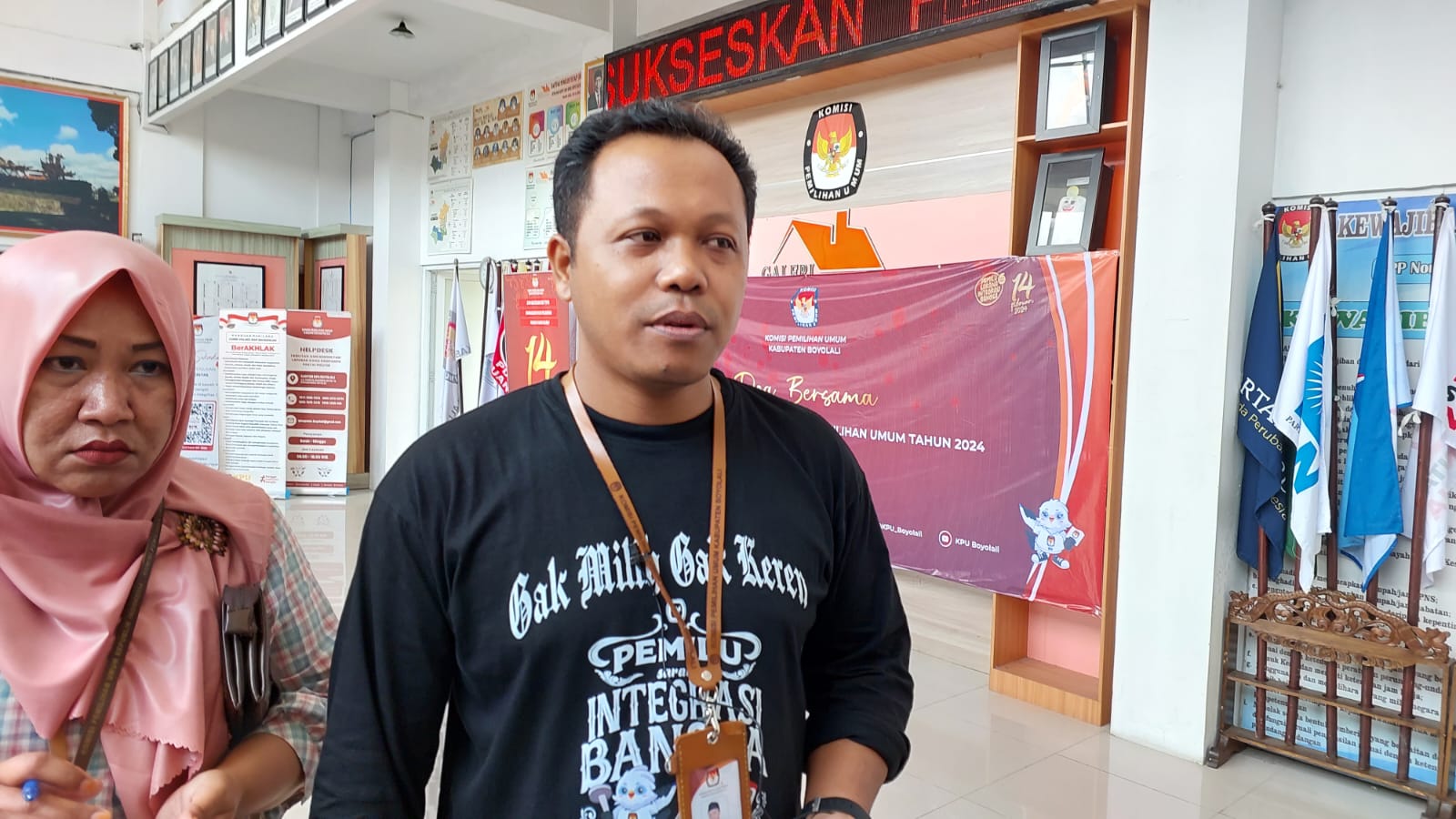 Komisioner KPU Boyolali Wakhid Toyib