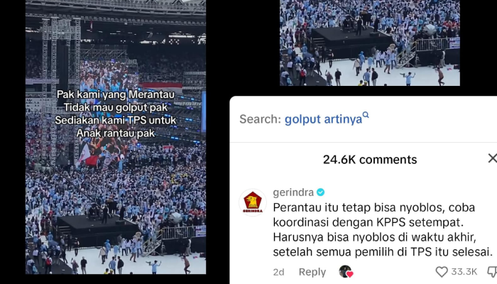 Salah satu postingan yang jadi rujukan calon pemilih non DPT dan DPTb saat datangi TPS hanya bawa KTP.