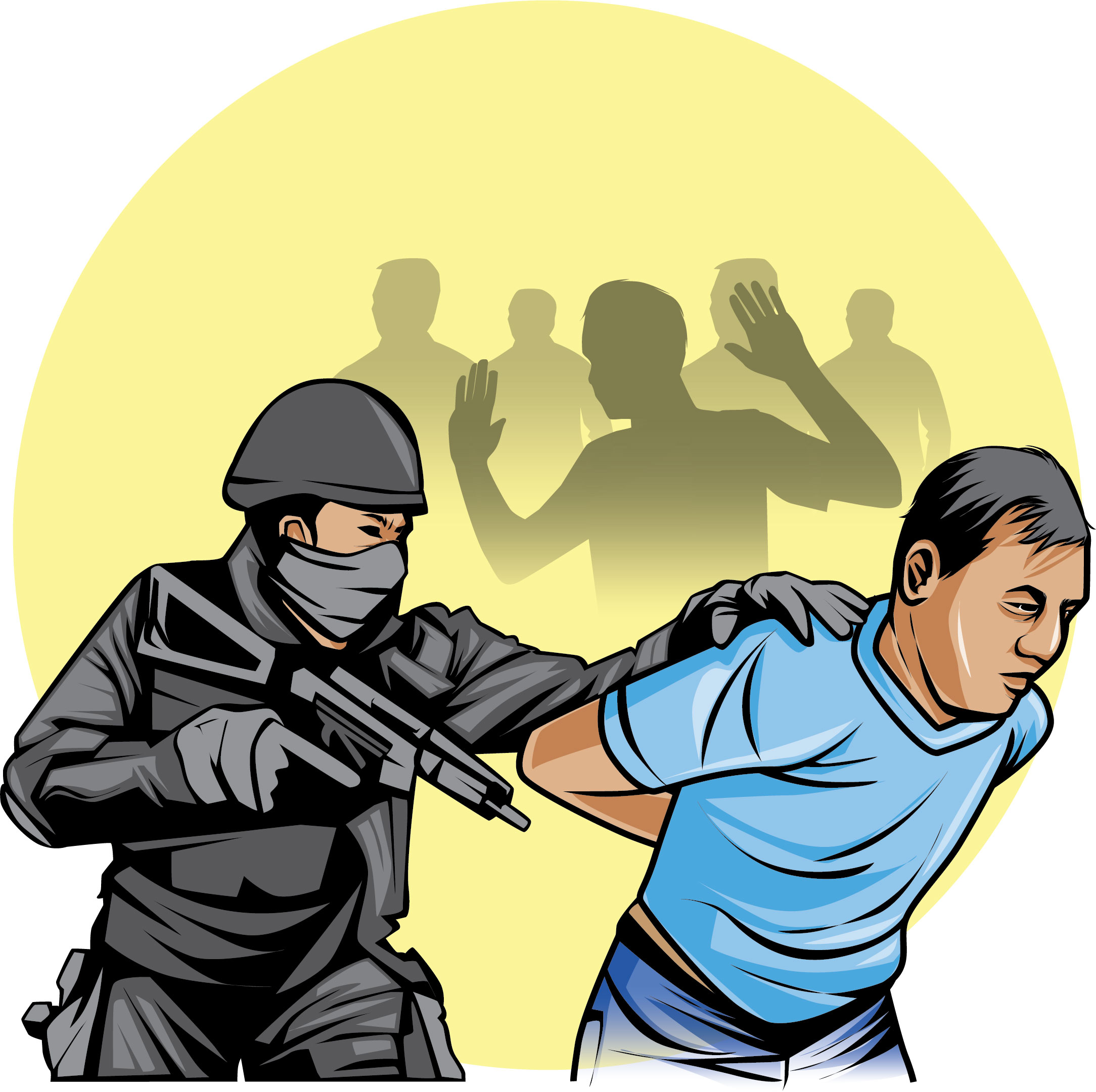 Ilustrasi penangkapan pengedar narkoba.