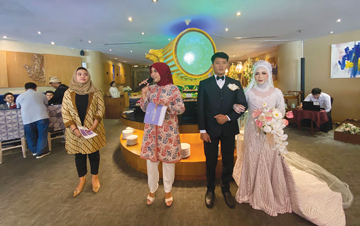 Peluncuran Islamic Wedding Pacakge di Narendra Restaurant The Sunan Hotel Solo, Rabu (21/2/2024).