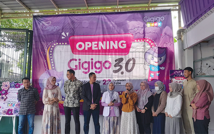 Suasana grand opening klinik Gigigo Kids di Tohudan, Kamis (22/2/2024)