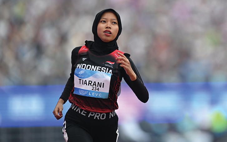 DUTA BANGSA: Sprinter asal Boyolali Karisma Evi Tiarani diharapkan bisa lolos ke Paralimpiade Paris.