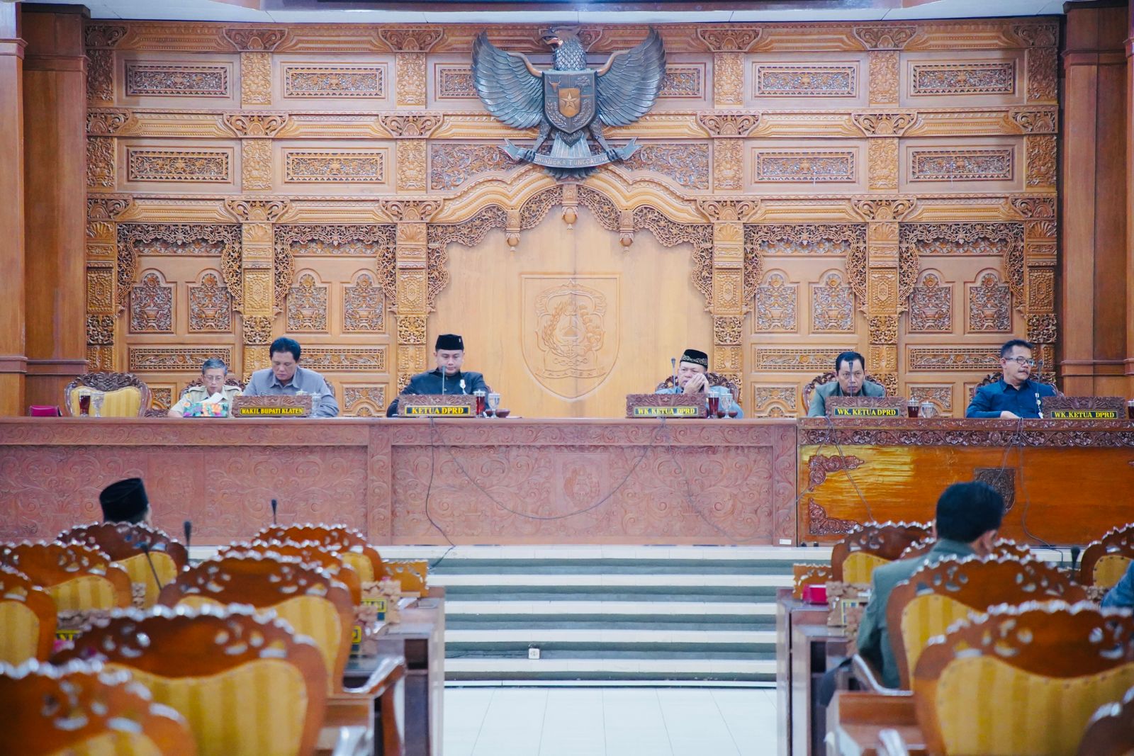 Rapat paripurna yang digelar oleh DPRD Klaten beberapa waktu lalu.