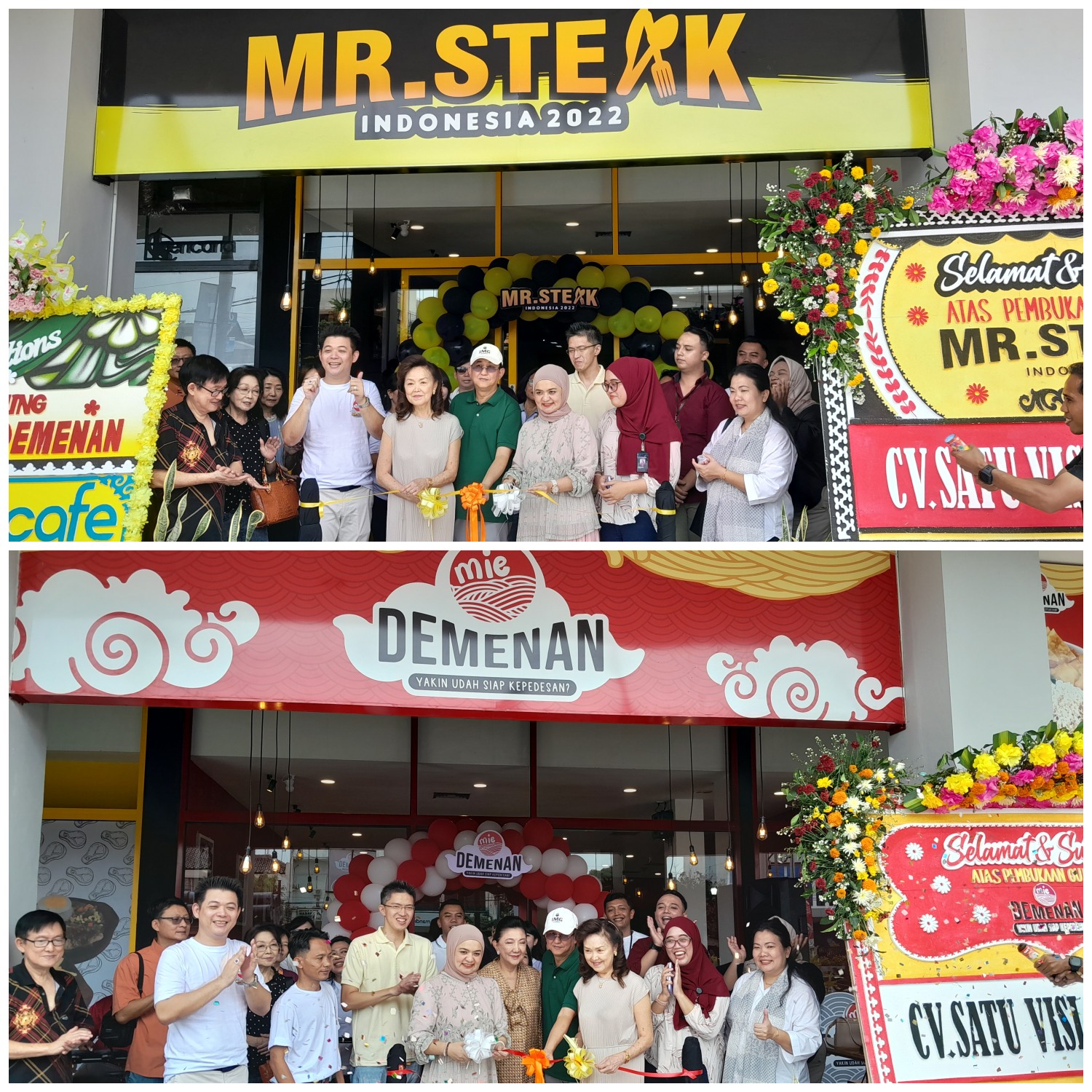 Palur Plasa melaunching dua food tenant baru, yakni Mr Steak dan Mie Demenan, Sabtu (2/3/2024).