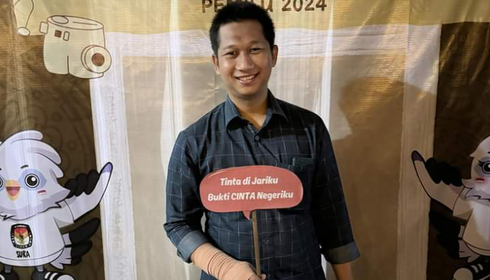 Ketua Pimpinan Daerah Pemuda Muhammadiyah Sukoharjo Yusuf Aziz Rahma.