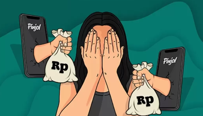 Ilustrasi jeratan pinjol