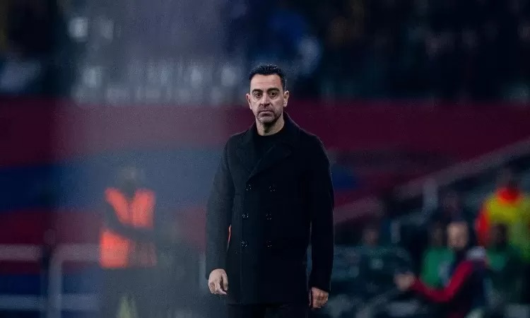 Pelatih Barcelona Xavi Hernandez.