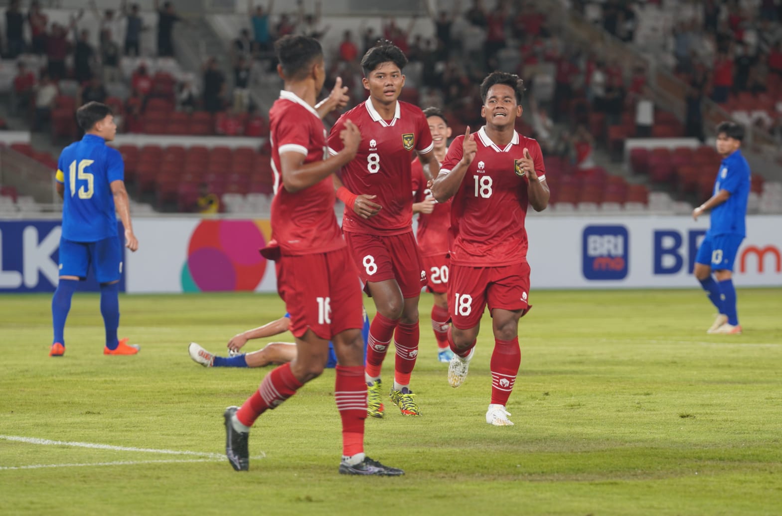 Striker Timnas Indonesia U-20 Arkhan Kaka (jersey nomor 8) asal Persis Solo