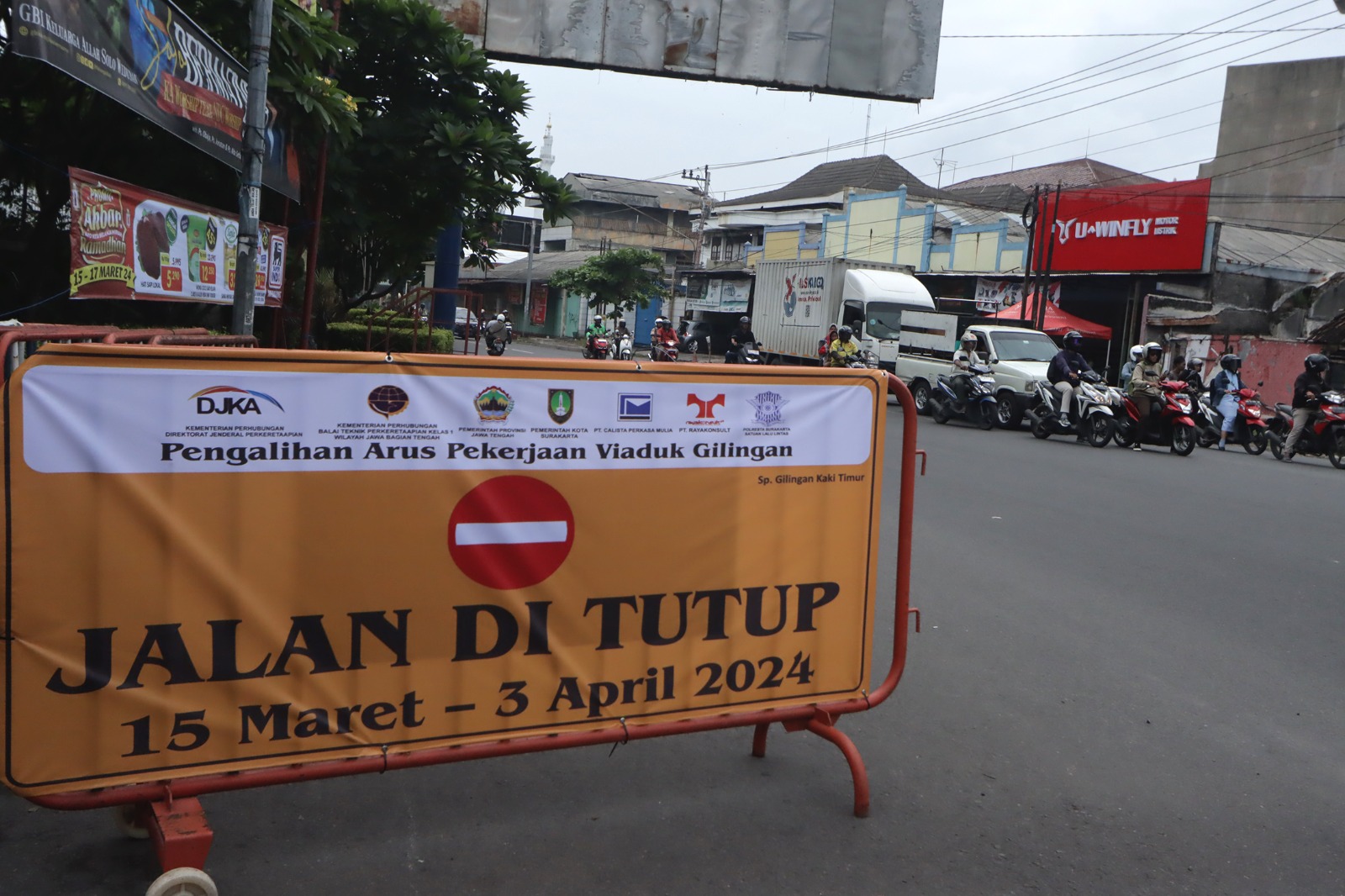 Viaduk Gilingan bakal ditutup mulai 15 Maret sampai 3 April 2024
