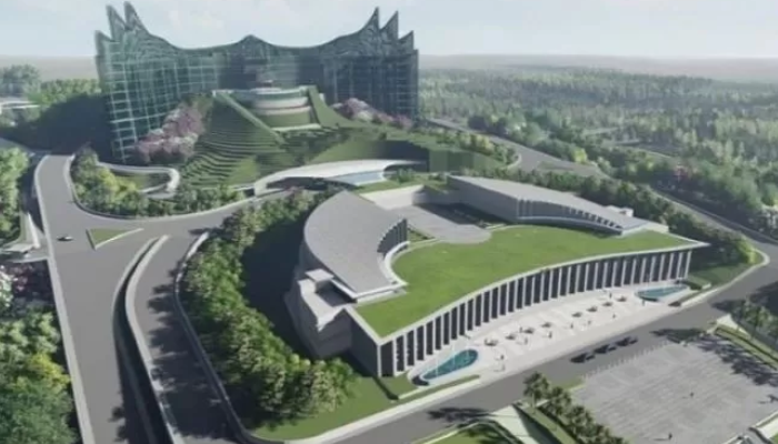 Desain Istana Kepresidenan di Ibu Kota Negara (IKN) Nusantara di Kalimantan Timur.