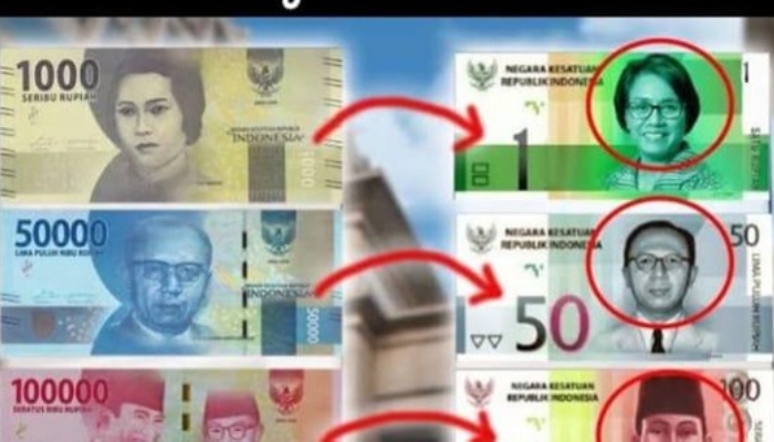 Beredar informasi di medsos terkait uang kertas rupiah baru emisi 2024 bergambar Sri Mulyani, yang dipastikan hoax.