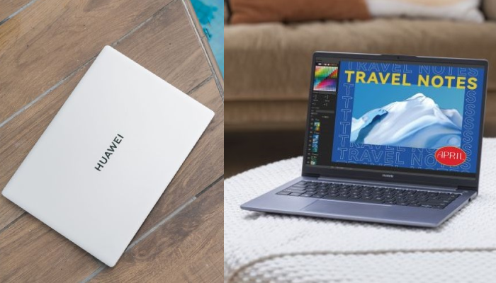 Tampilan laptop Huawei MateBook D14.
