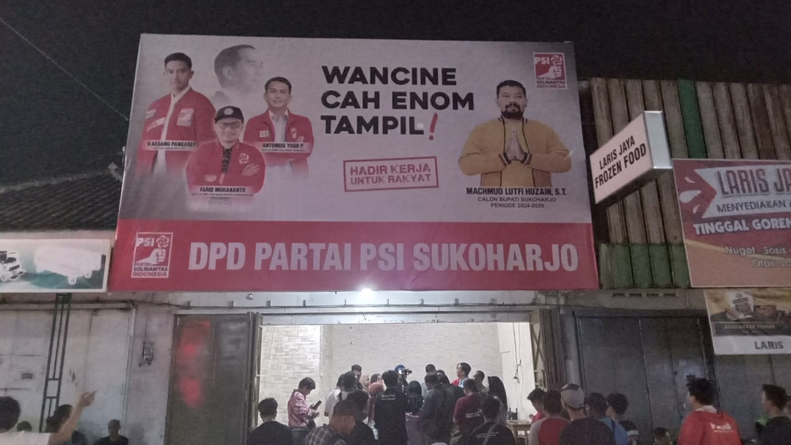 Peresmian kantor DPD PSI Sukoharjo Jalan Jenderal Sudirman, Sukoharjo, Senin (25/3/20204).&nbsp;