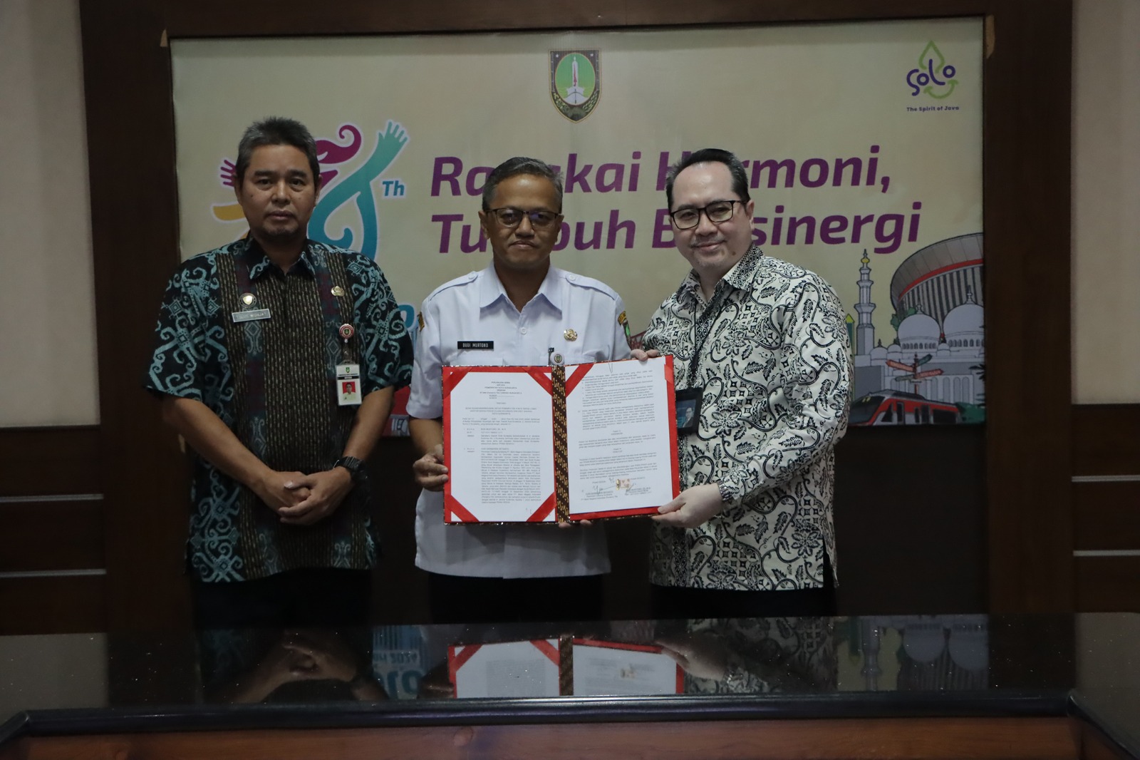 Penandatangan kerja sama dengan pihak BNI