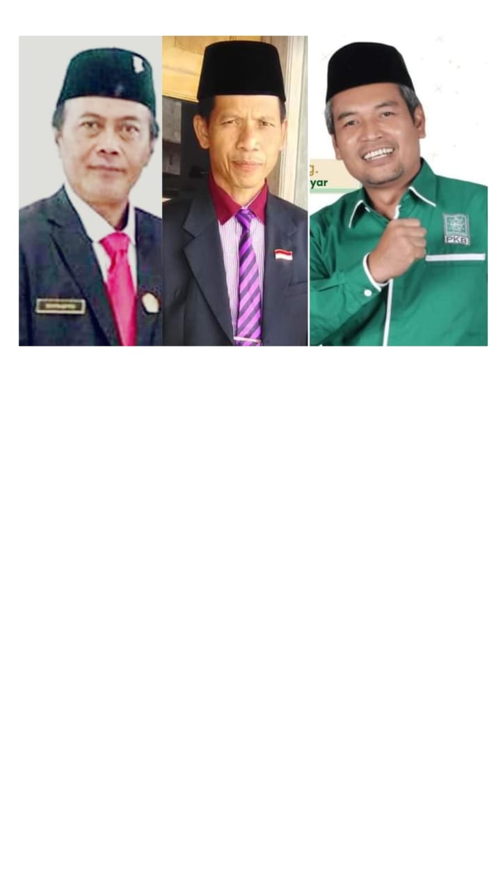 Tiga caleg yang tak dilantik sebagai anggota DPRD Karanganyar 2024-2029. Dari kiri Suprapto (PDI Perjuangan), Suyanto (PDI Perjuangan) dan Sulaiman Rosyid (PKB)