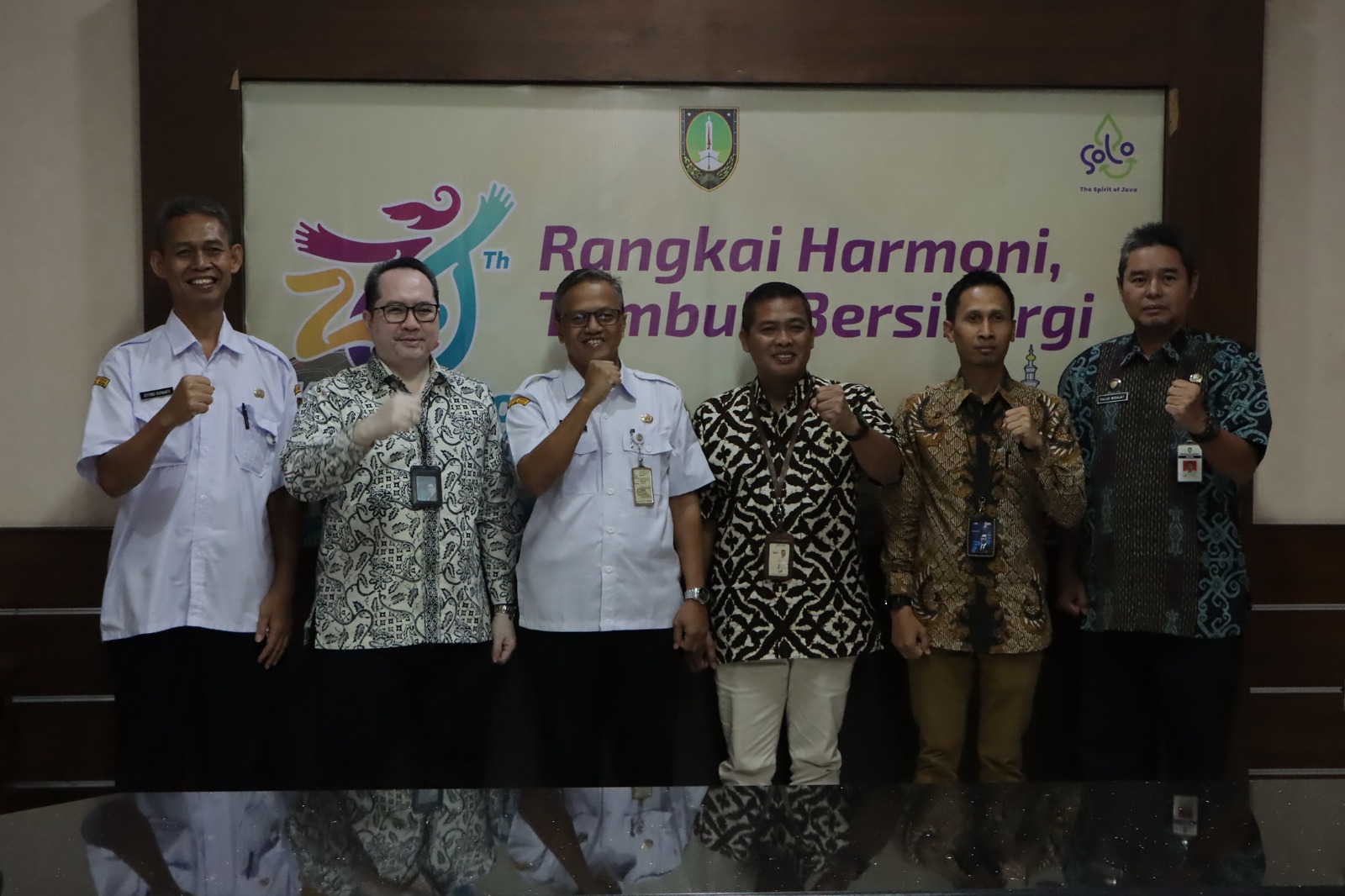 Kerja sama dengan pihak perbankan untuk memanfaatkan aset Pemkot Solo di Balai Kota Solo, Rabu (27/3/2024).